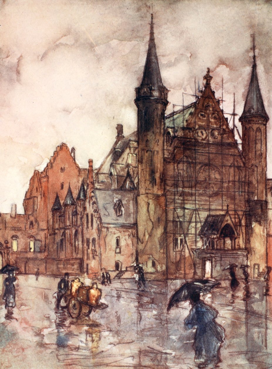 Binnenhof, Haag, 1904 af Nico Jungman