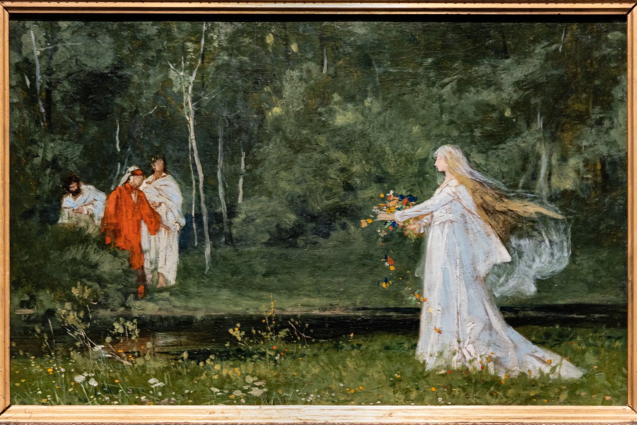 Dante møder Matelda af Nicolo Barabino
