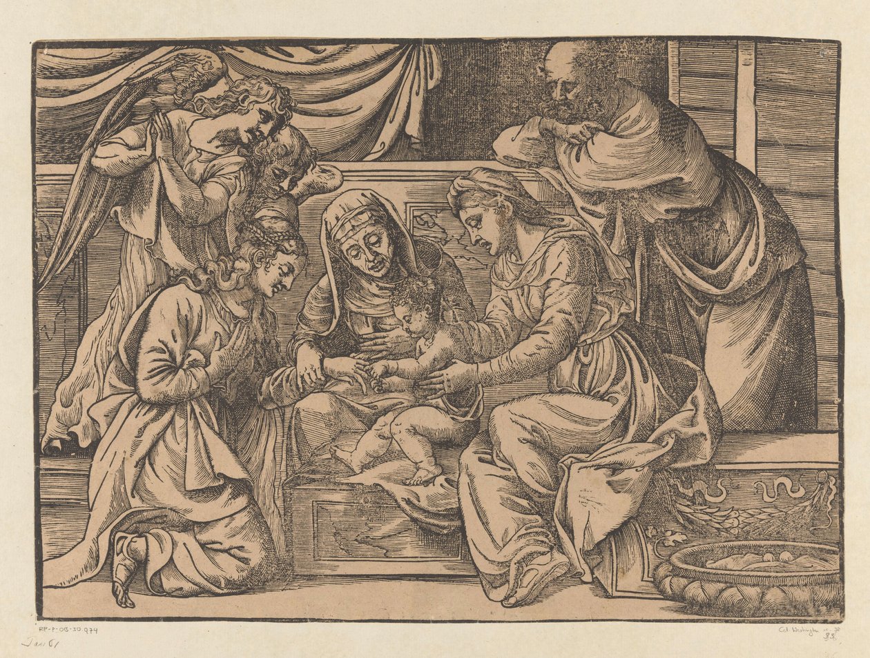 Saint Catherines mystiske ægteskab af Nicolò Boldrini