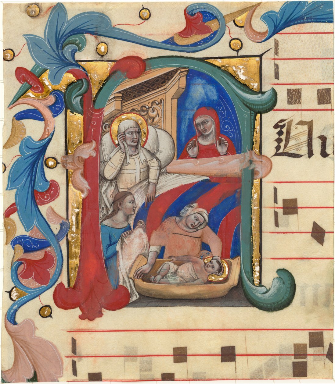 Johannes Døberens fødsel af Nicolò da Bologna