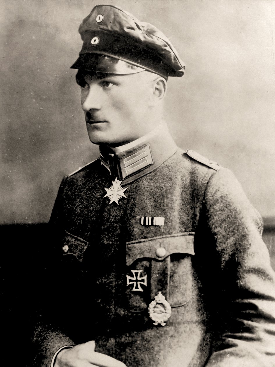 Portræt af Manfred von Richthofen, ca. 1915 (foto) af Nicola Perscheid