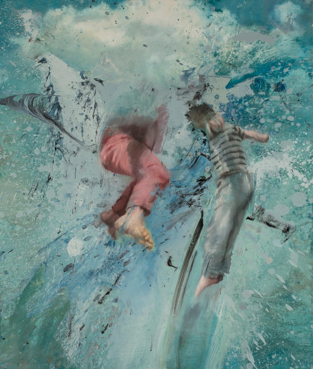 Cloud Leap, 2019 (olie på lærred) af Nicola Pucci