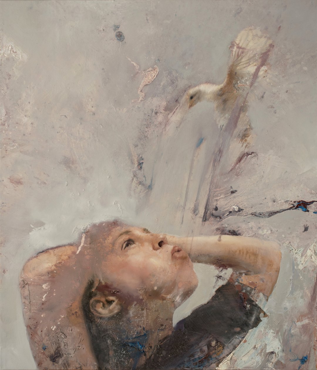 Flyvetime IV, 2020 (olie på lærred) af Nicola Pucci