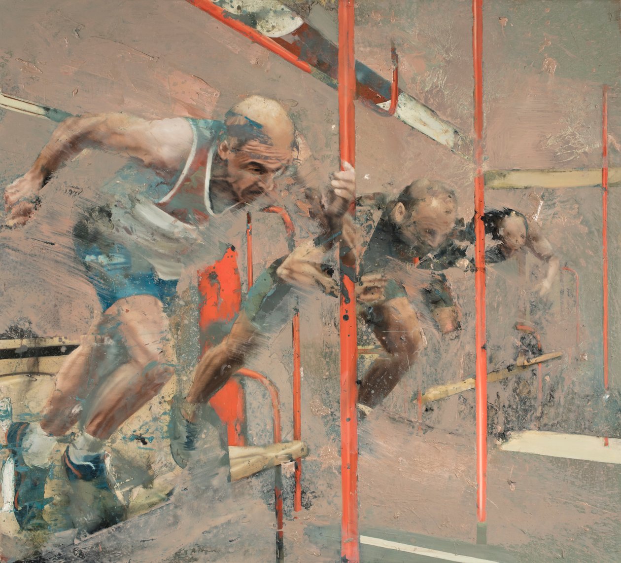 Shot, 2018 (olie på lærred) af Nicola Pucci