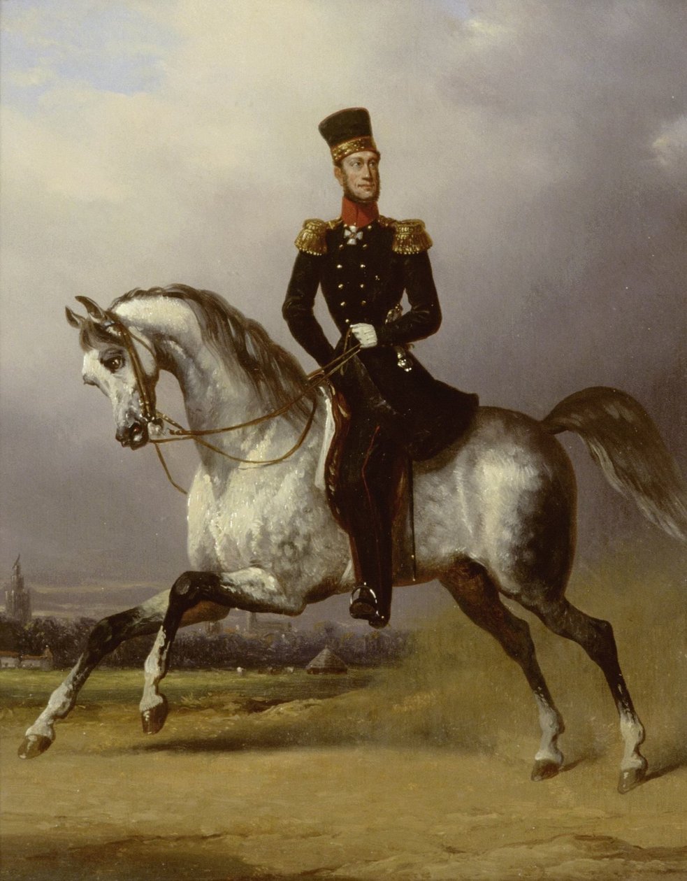 Rytterportræt af William II, konge af Holland af Nicolaas Pieneman (attributed to)