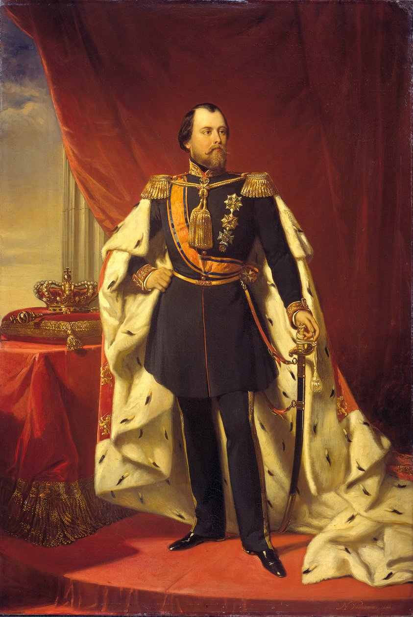 Vilhelm III 1817-1890, konge af Nederlandene, 1856 af Nicolaas Pieneman