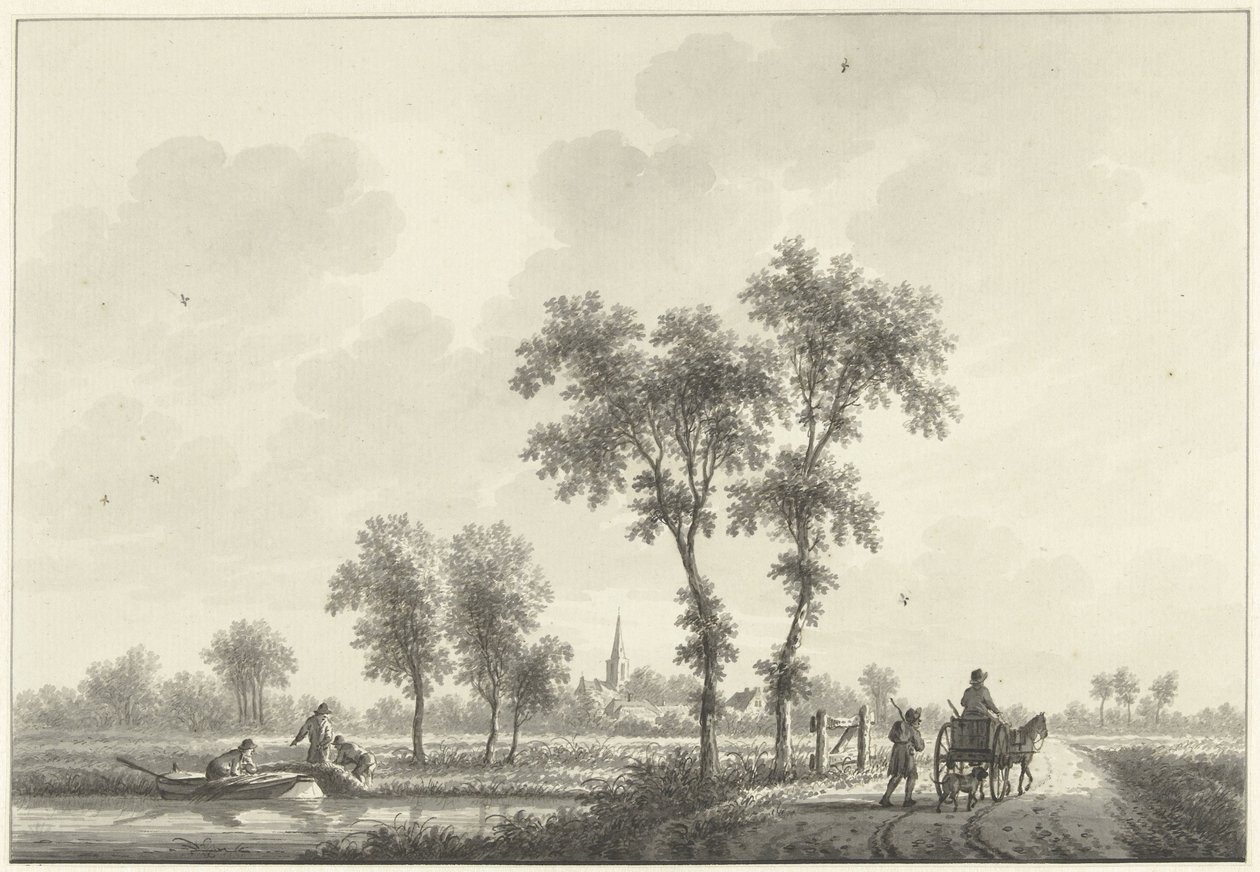 Landsbyen Spijk i Gelderland af Nicolaas Wicart
