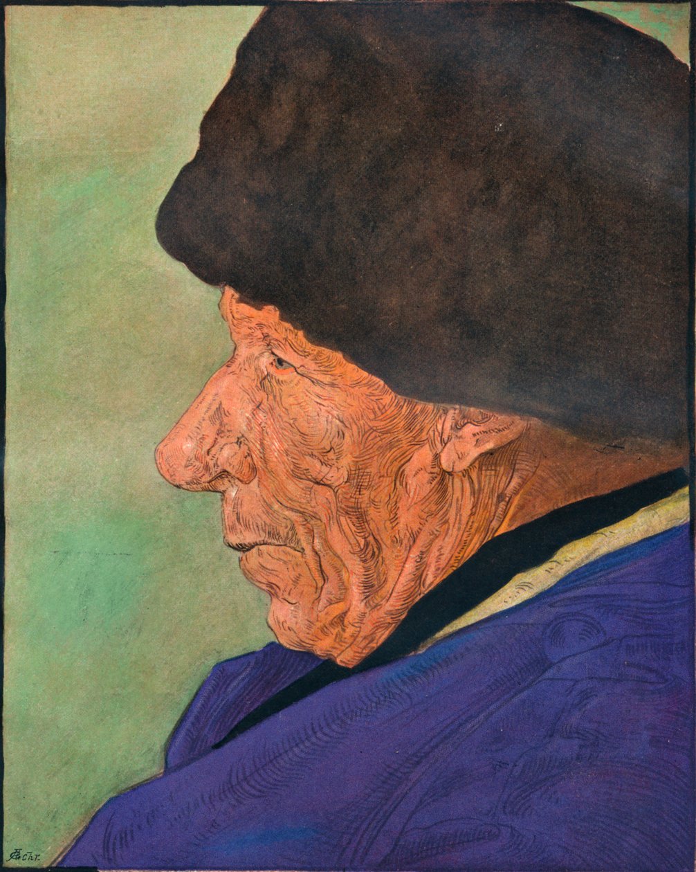 A Mans Head, Volendam, 1904. af Nicolaas Wilhelm Jungmann