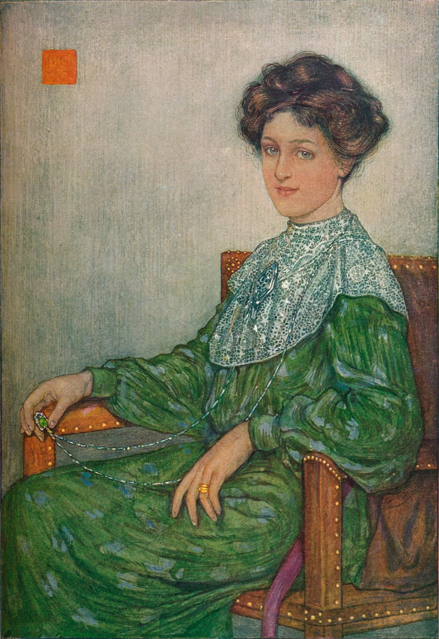 Portræt af fru J. Maltwood, c1892-1906, 1906-7 af Nicolaas Wilhelm Jungmann