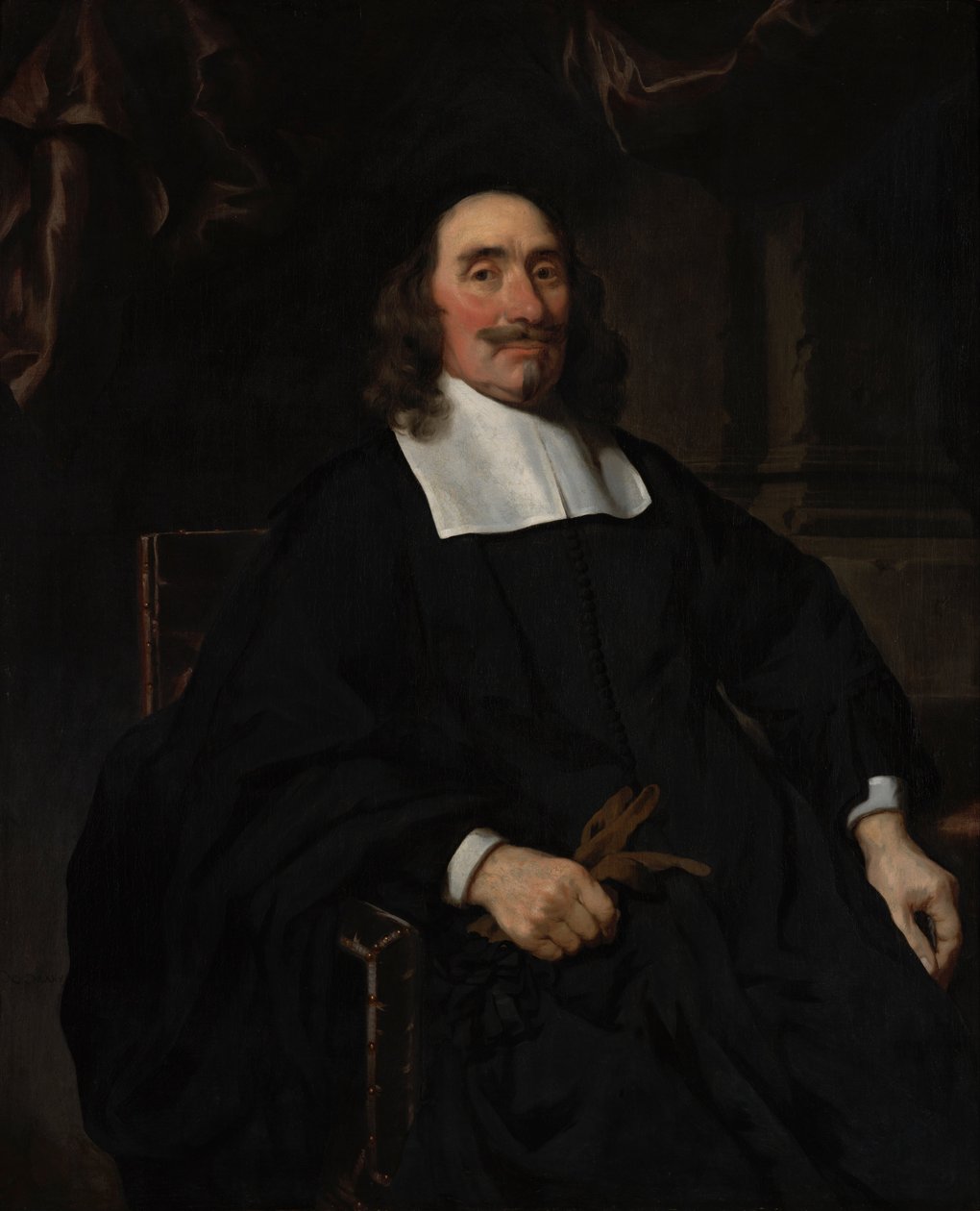 Portræt af en herre af Nicolaes Maes