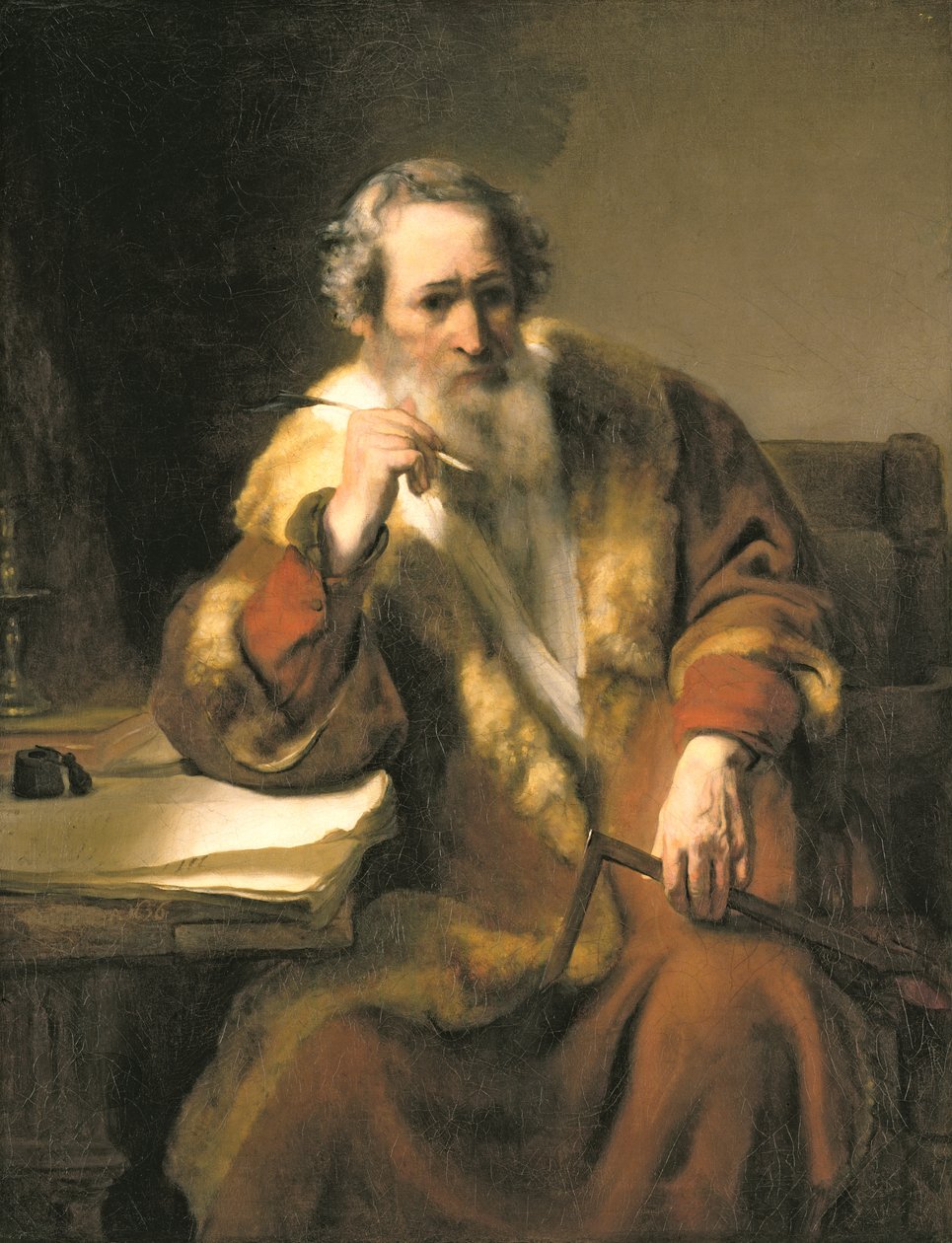 Apostlen Thomas af Nicolaes Maes