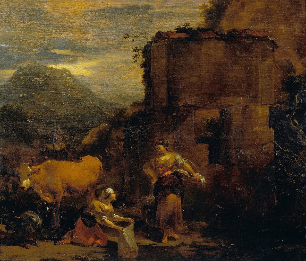 Vaskemaskiner af Nicolaes Pietersz. Berchem