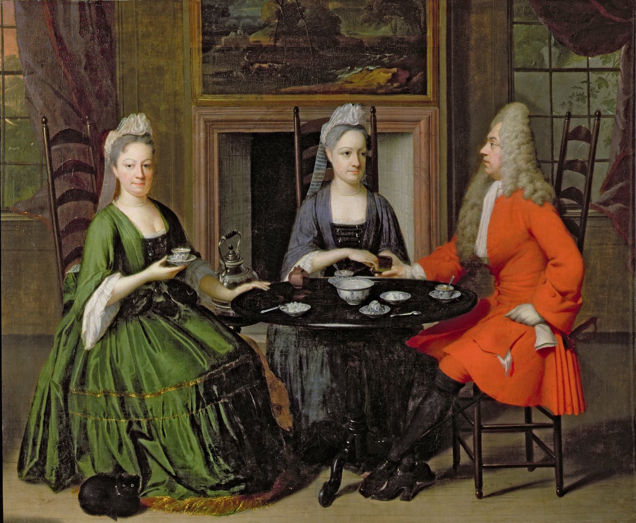 Et teselskab af Nicolaes Verkolje