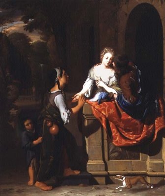 Spåkonen af Nicolaes Verkolje