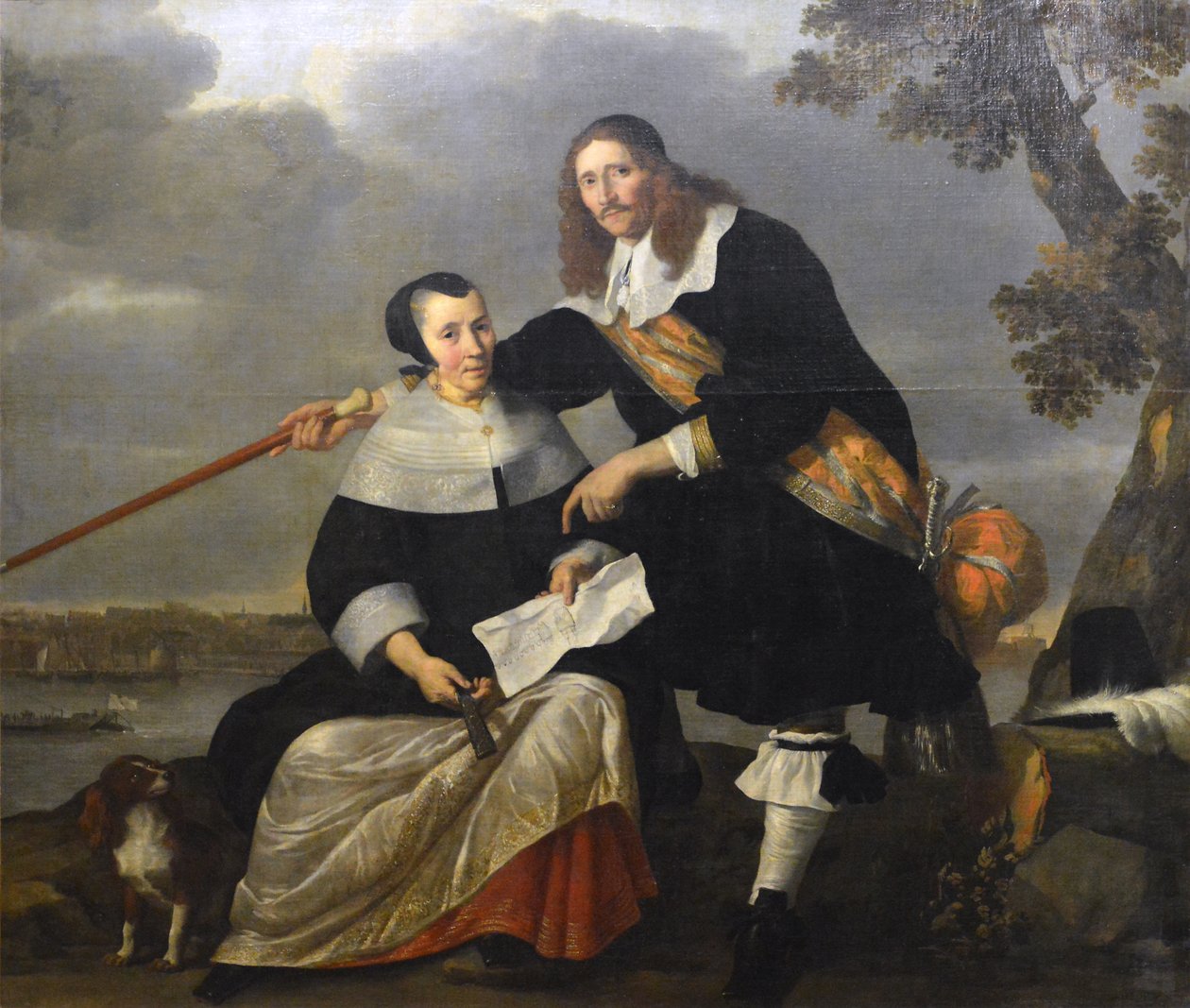Portræt af Hendryck Henck og hans kone Catharina Browers af Nicolaes de Helt Stockade