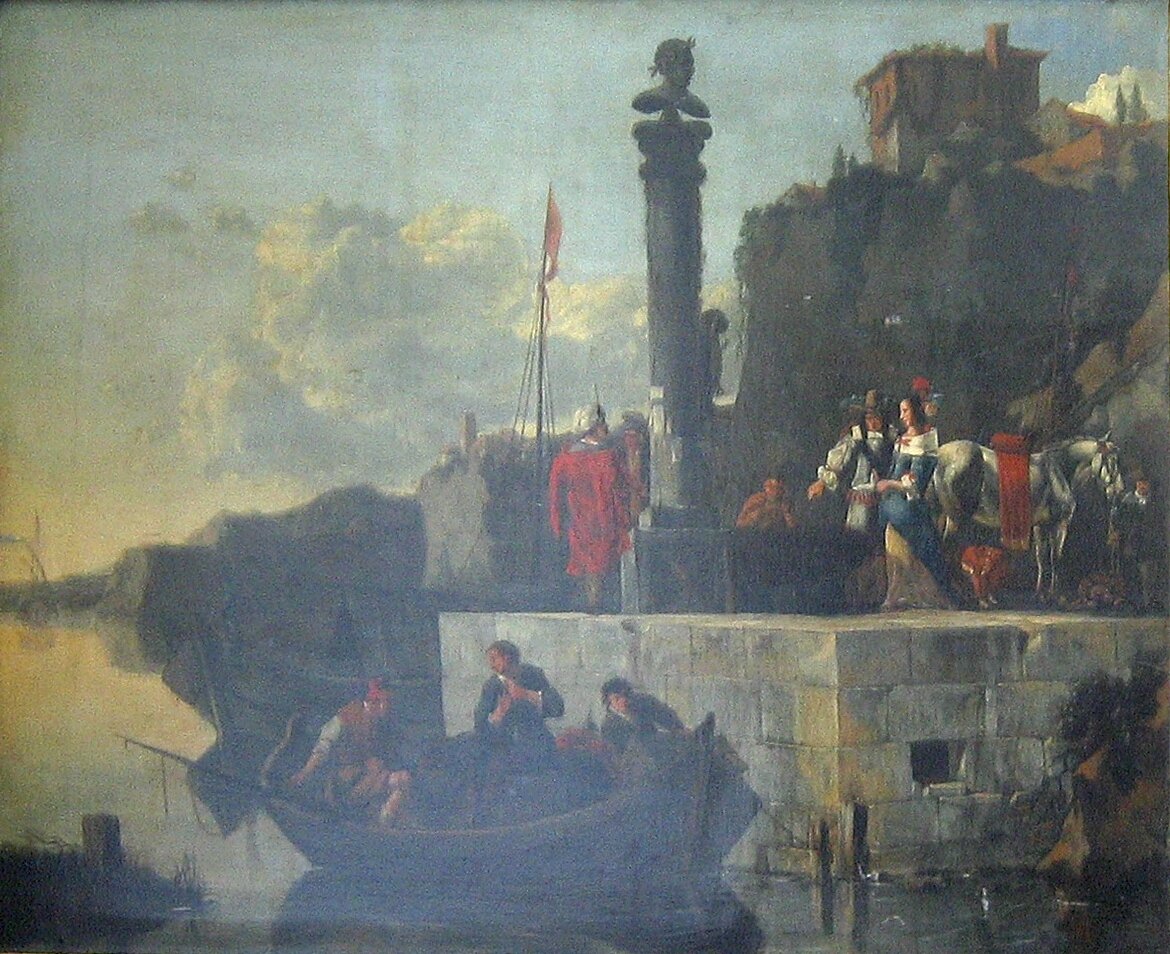 italiensk søhavn af Nicolaes Berchem