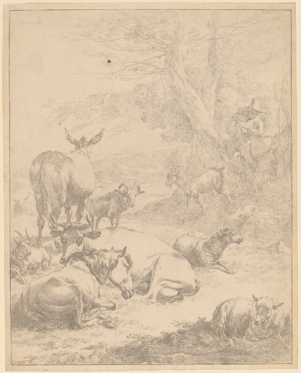 Hvilende Besætning. af Nicolaes Berchem