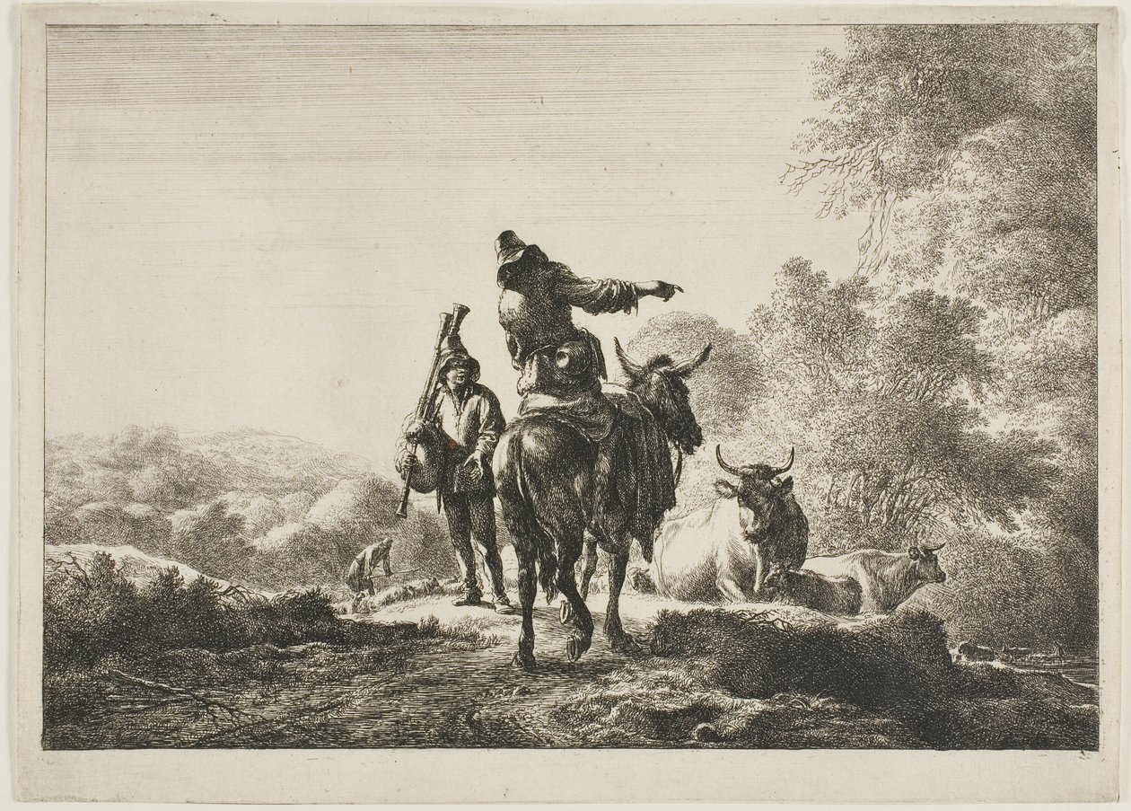 Sækkepibespilleren af Nicolaes Berchem