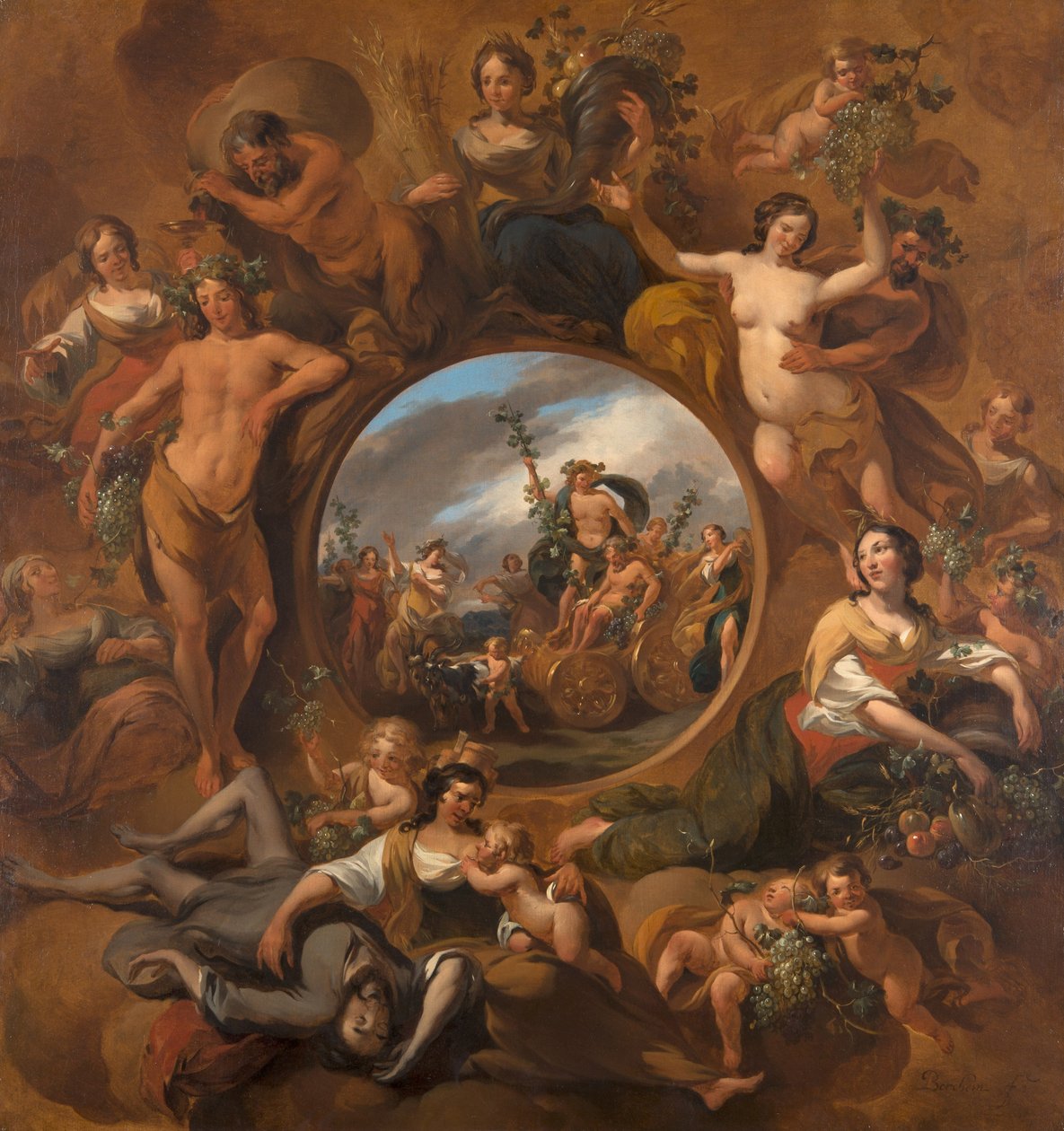 De fire årstider, efterårets allegori af Nicolaes Berchem