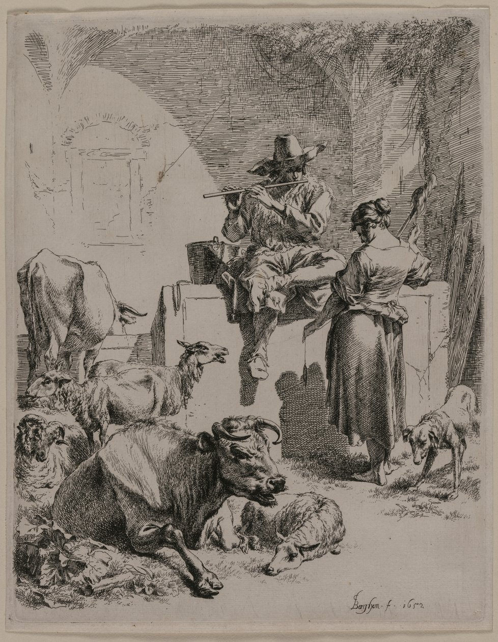 Den rørende hyrde af Nicolaes Berchem