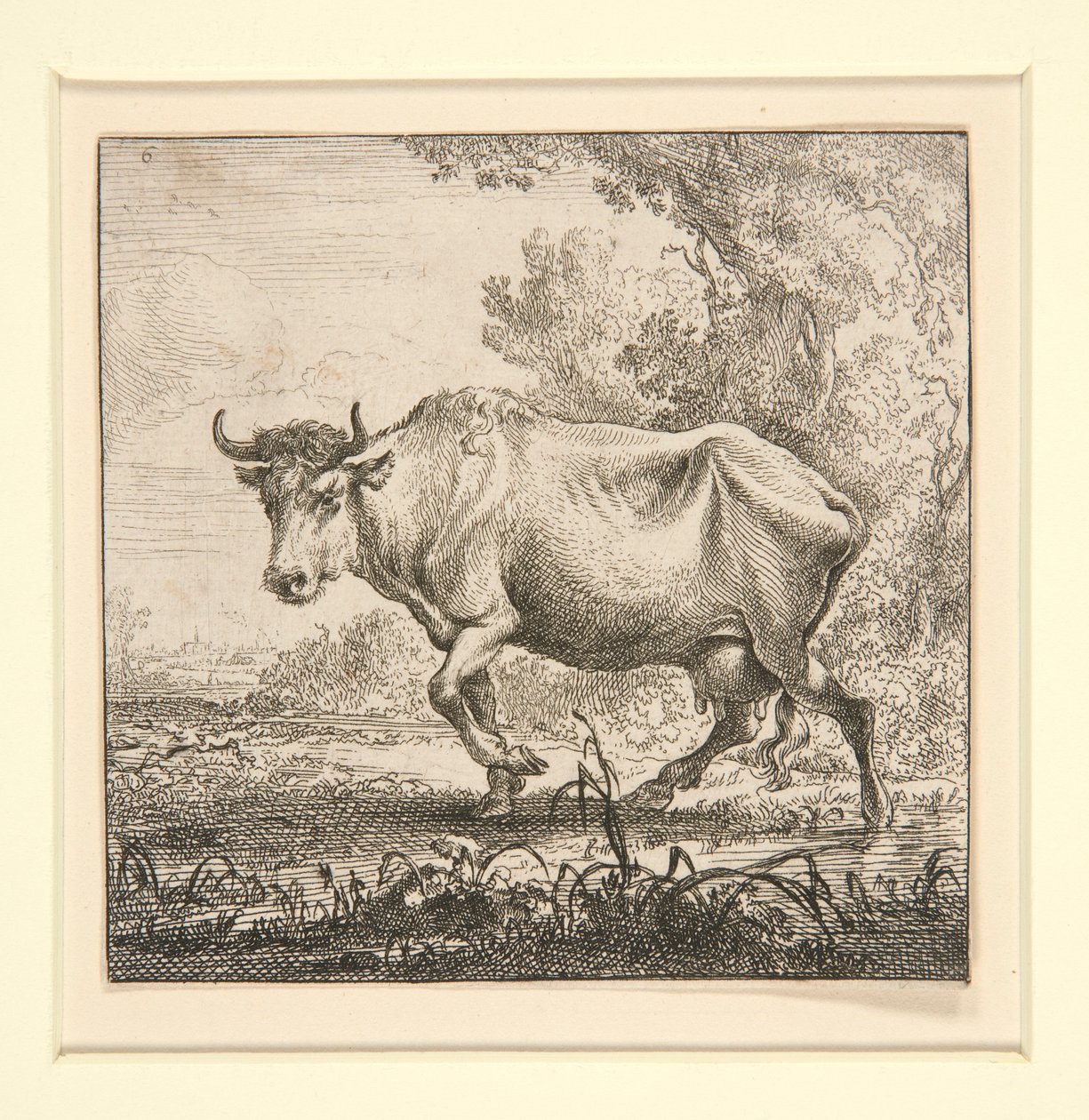 Sæt af køer, med mælkepigen af Nicolaes Berchem