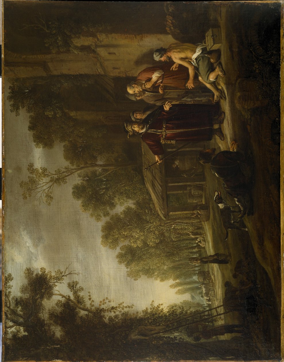 Lignelsen om arbejdere i vingården, ca. 1637 (olie på lærred) af Nicolaes Cornelisz (c.1592 1655) Moeyaert