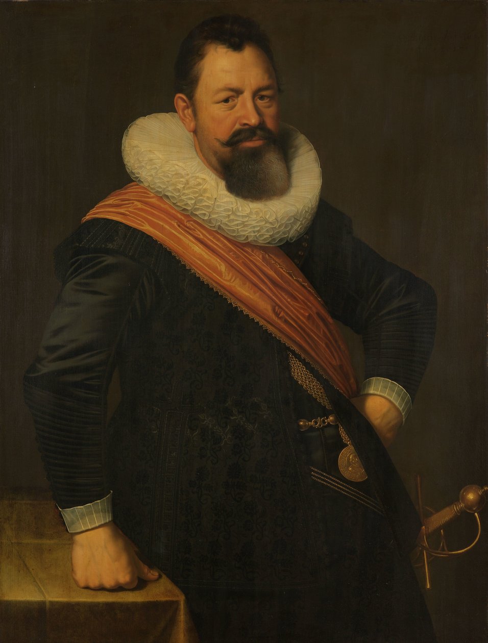 Portræt af Jochem Hendricksz Swartenhont (1566-1627) af Nicolaes Eliasz Pickenoy