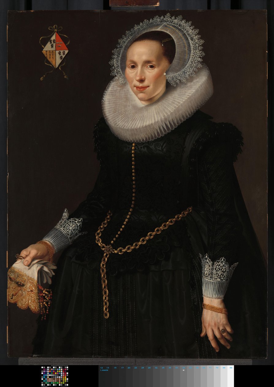 Portræt af Johanna Borgmester (ca. 1601-60) af Nicolaes Eliasz Pickenoy