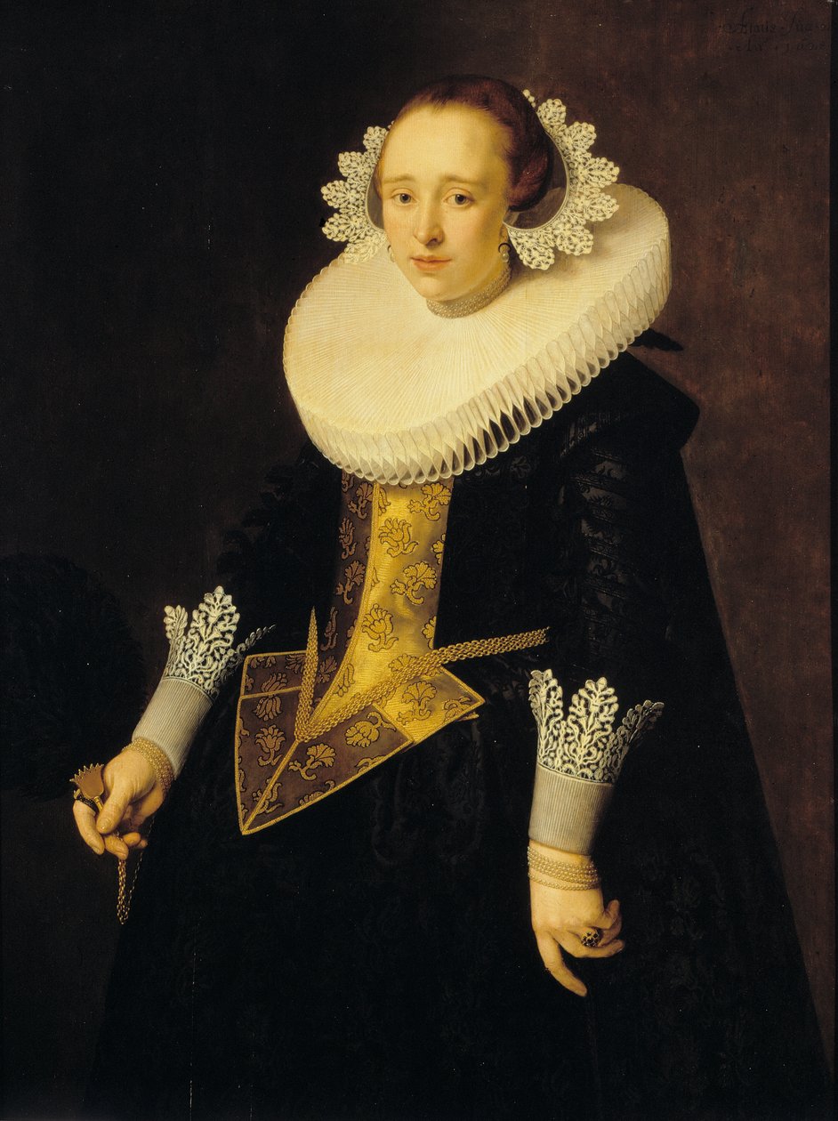 Portræt af en 22-årig kvinde, 1628. af Nicolaes Eliasz. Pickenoy
