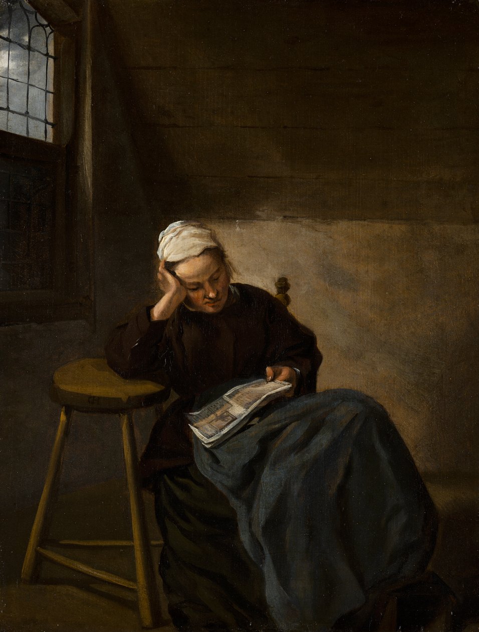 Pigelæsning, c.1660 af Nicolaes Hals