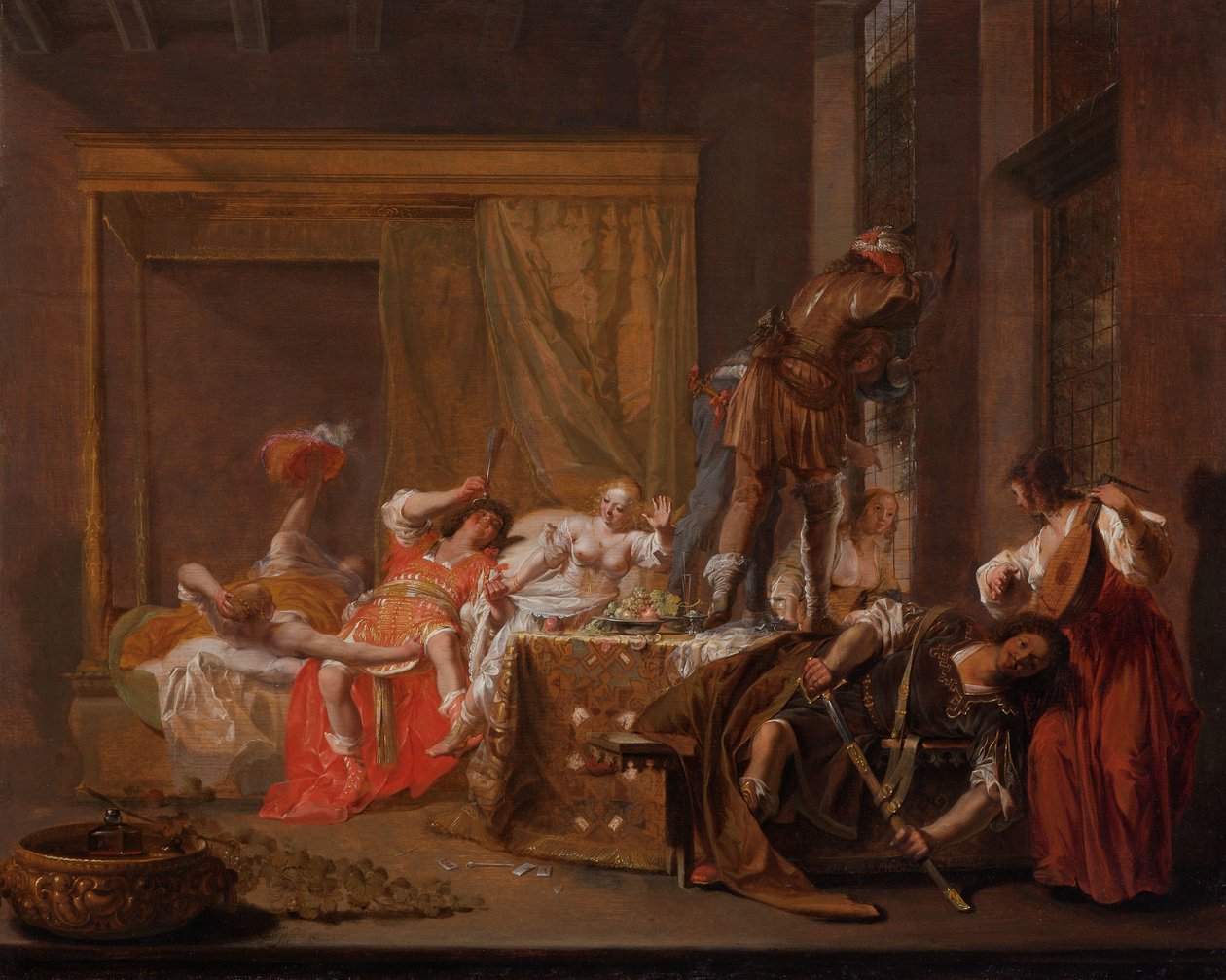 Scene fra Messalinas og Gaius Sillius