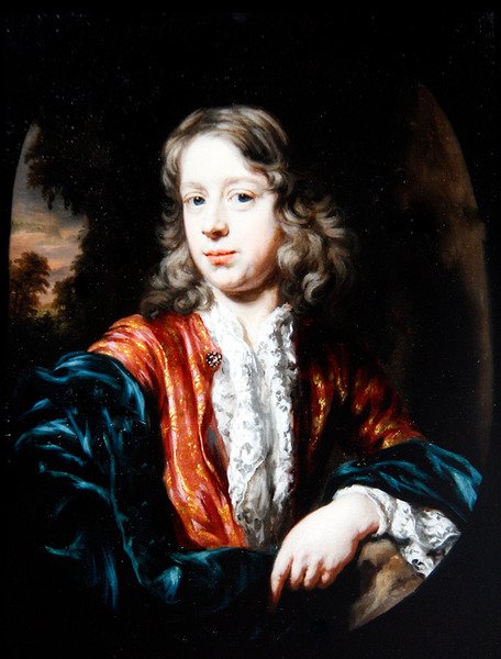 Et portræt af en ung mand (olie på lærred) af Nicolaes Maes