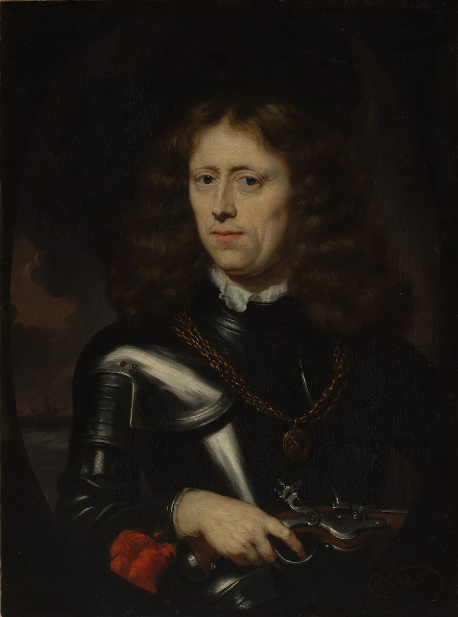 Admiral Jacob Binkes født omkring 1640, død 1677. af Nicolaes Maes