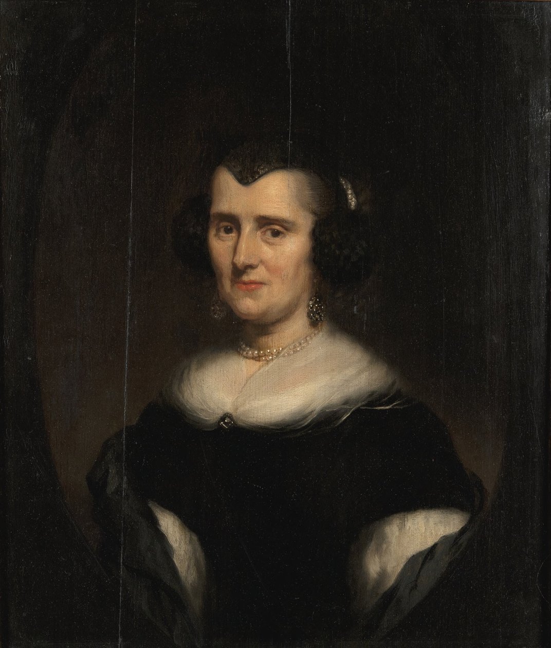 Brystbillede af en midaldrende kvinde af Nicolaes Maes