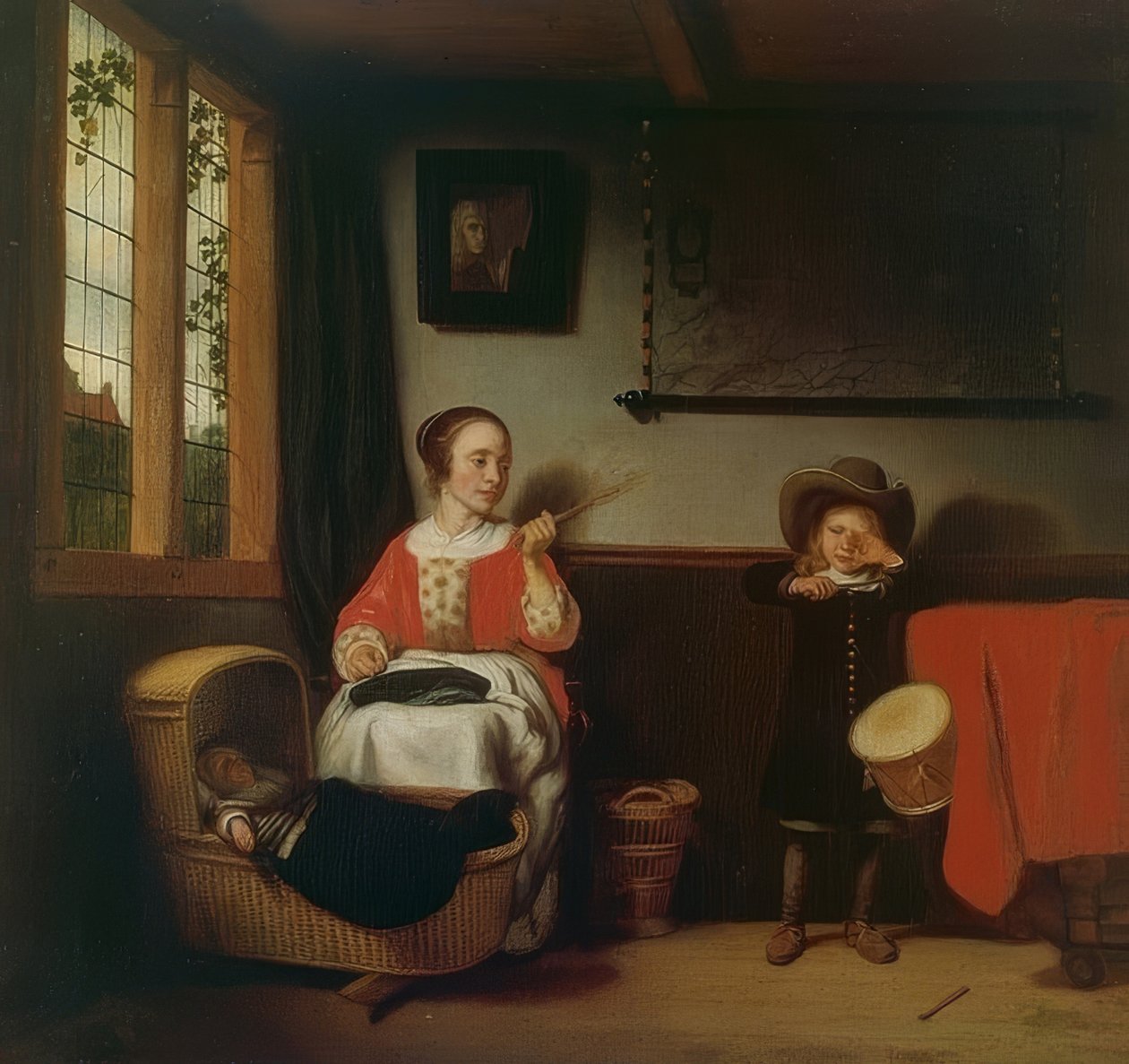 Den frække trommeslager af Nicolaes Maes