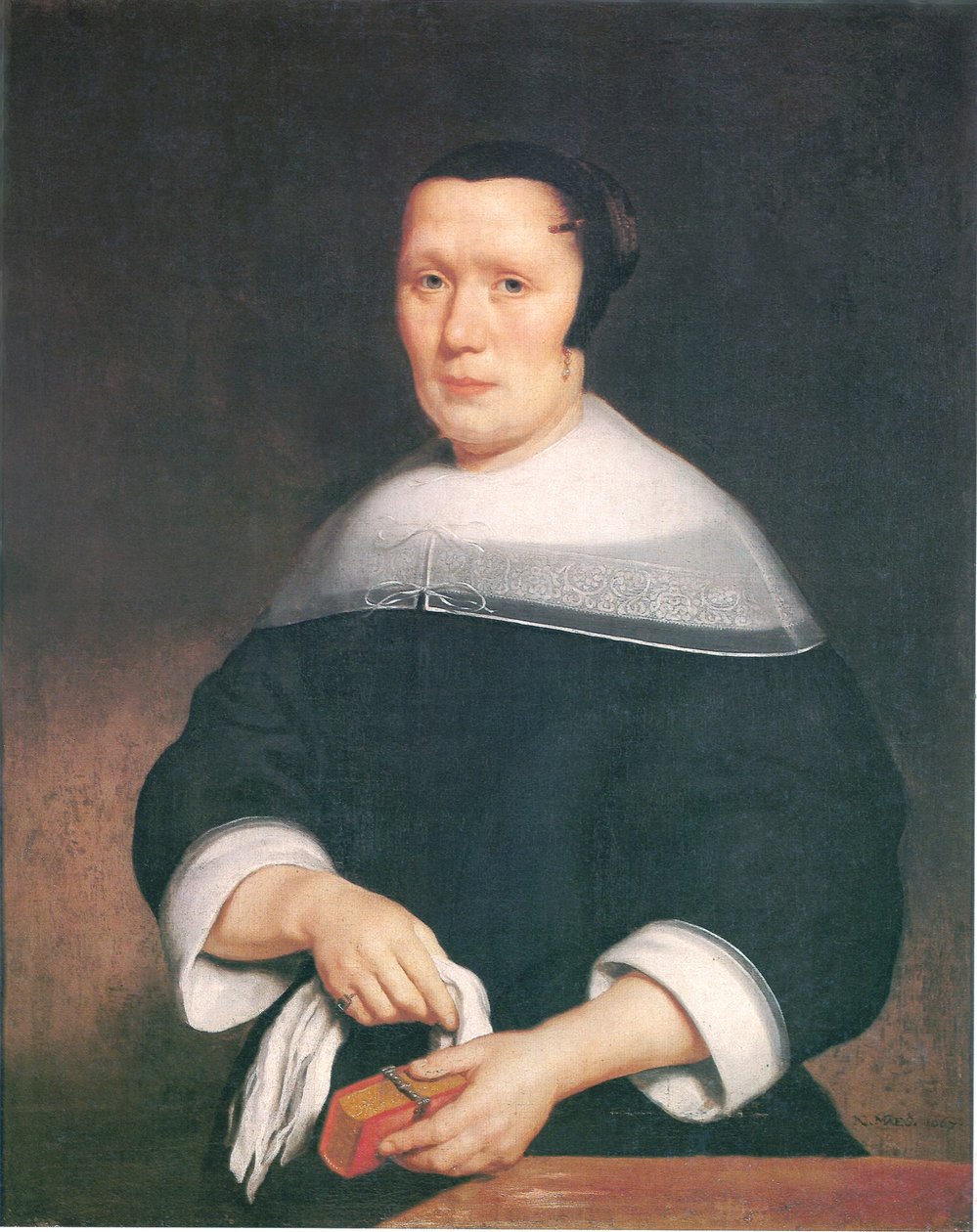 Portræt af en kvinde - af Nicolaes Maes