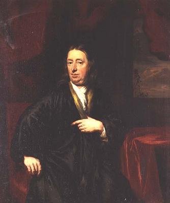 Portræt af en herre i en sort morgenkåbe af Nicolaes Maes