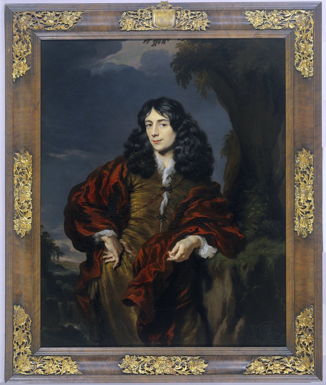 Portræt af en ung mand, muligvis Simon van Alphen (1650-1730) af Nicolaes Maes