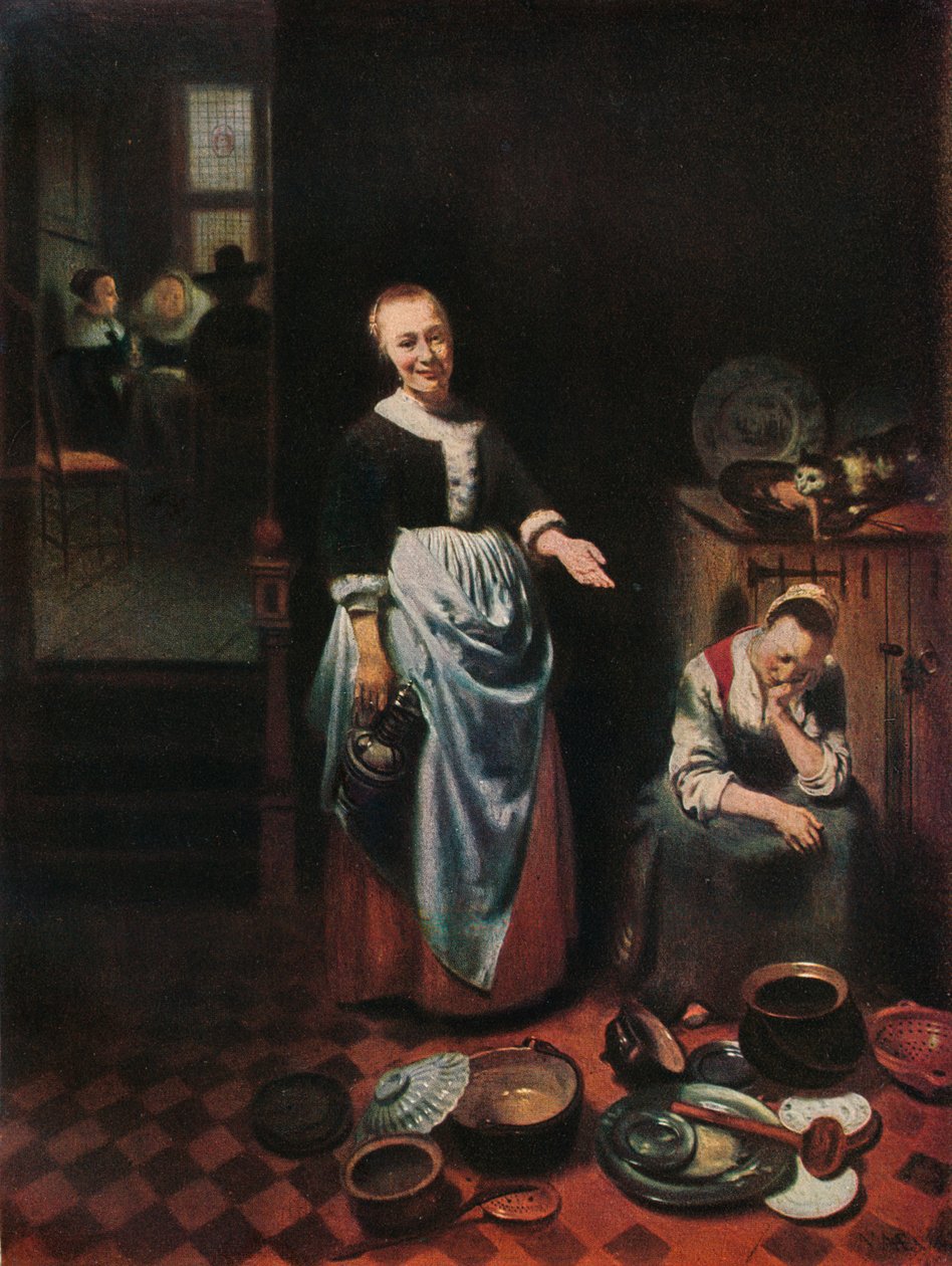 Den ledige tjener, 1655 af Nicolaes Maes