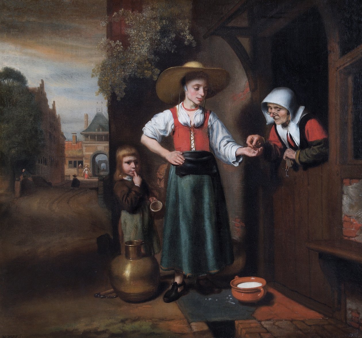 Mælkekonen af Nicolaes Maes
