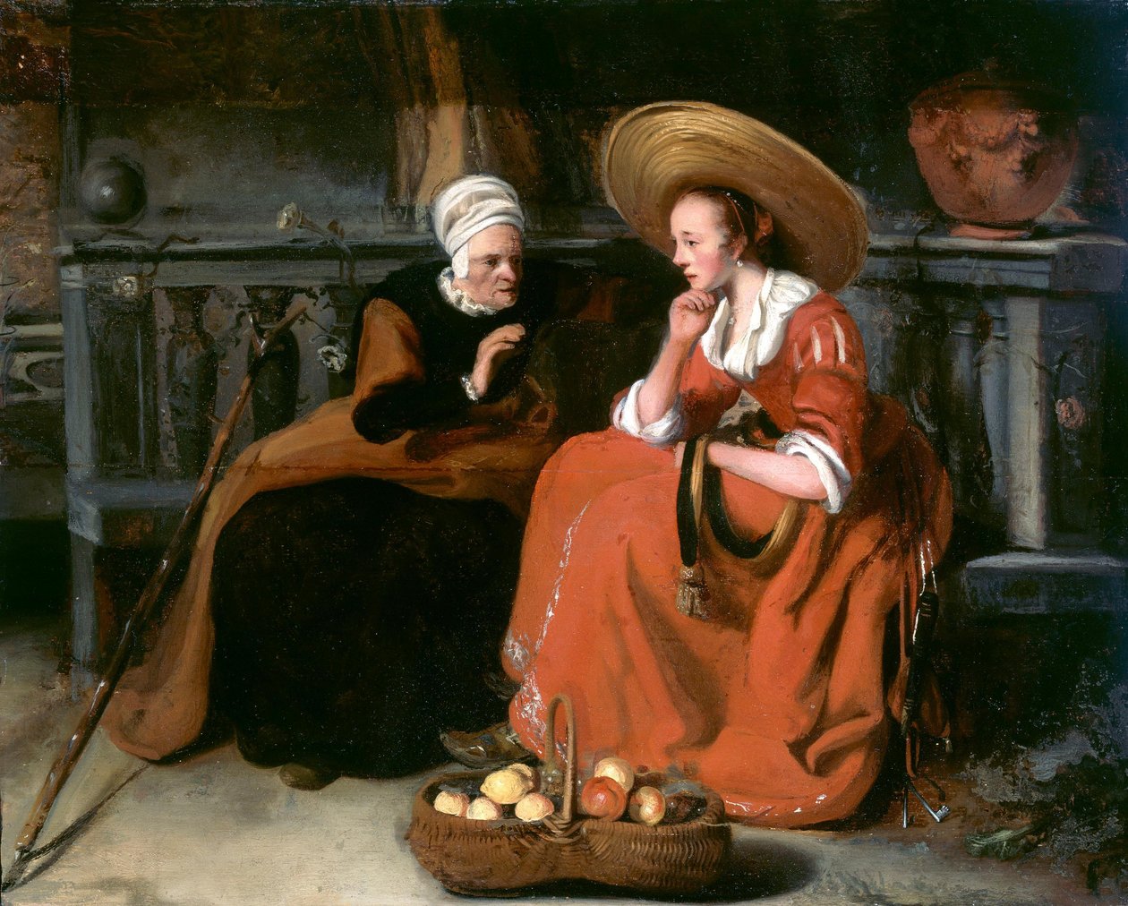 Vertumnus og Pomona af Nicolaes Maes