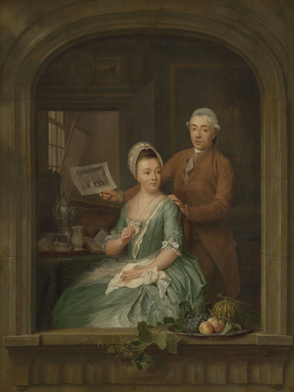 Portræt af Robert Muys og hans kone Maria Nozeman Portræt af Robert Muys og hans kone Maria Nozeman af Nicolaes Muys