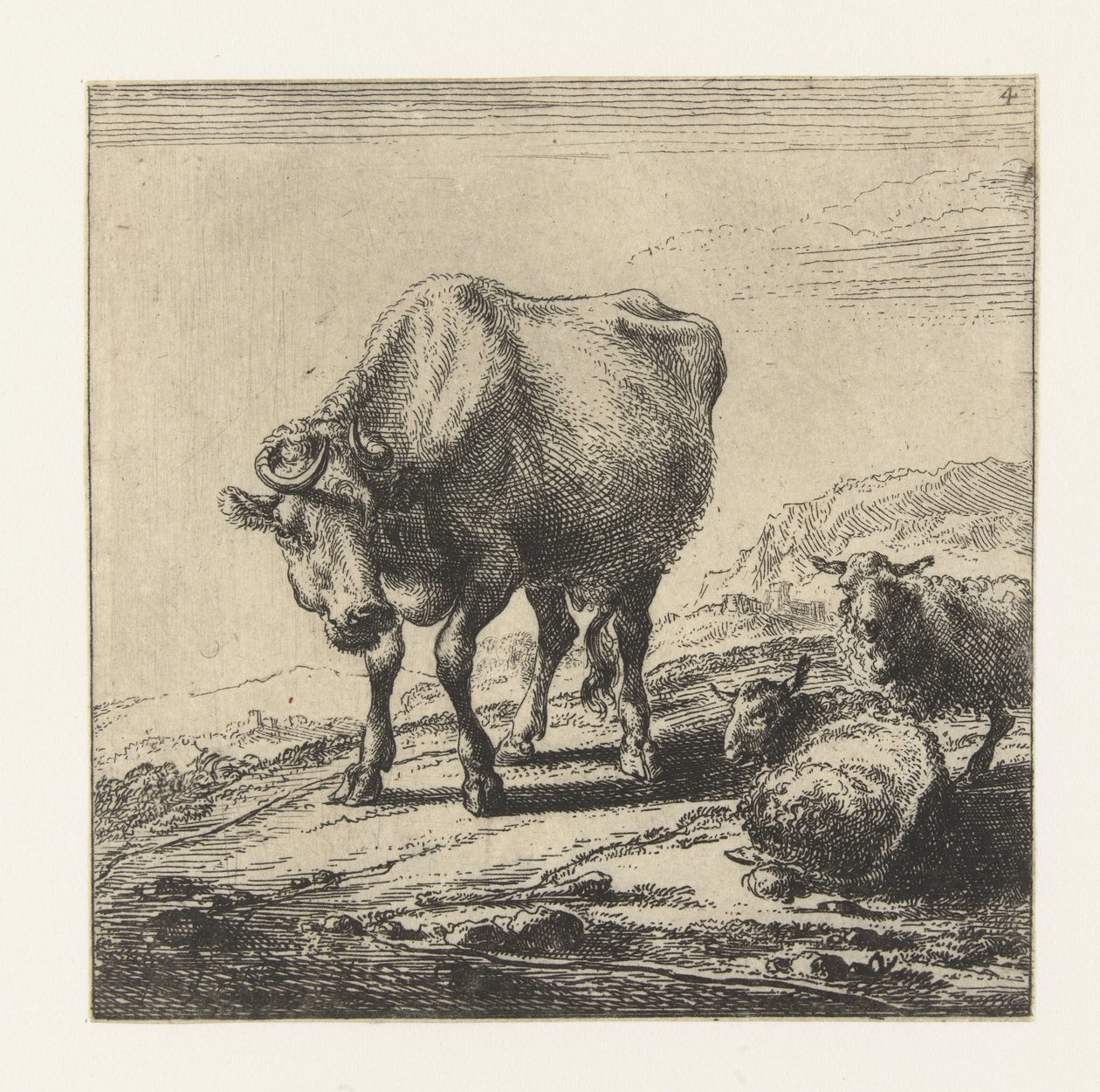 Ko og to får Køer (serietitel) af Nicolaes Pietersz Berchem