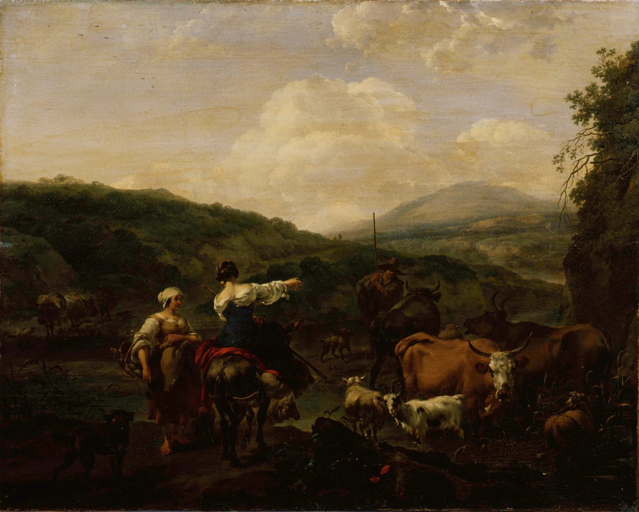 Kvæg på et vandingssted af Nicolaes Pieterszoon Berchem