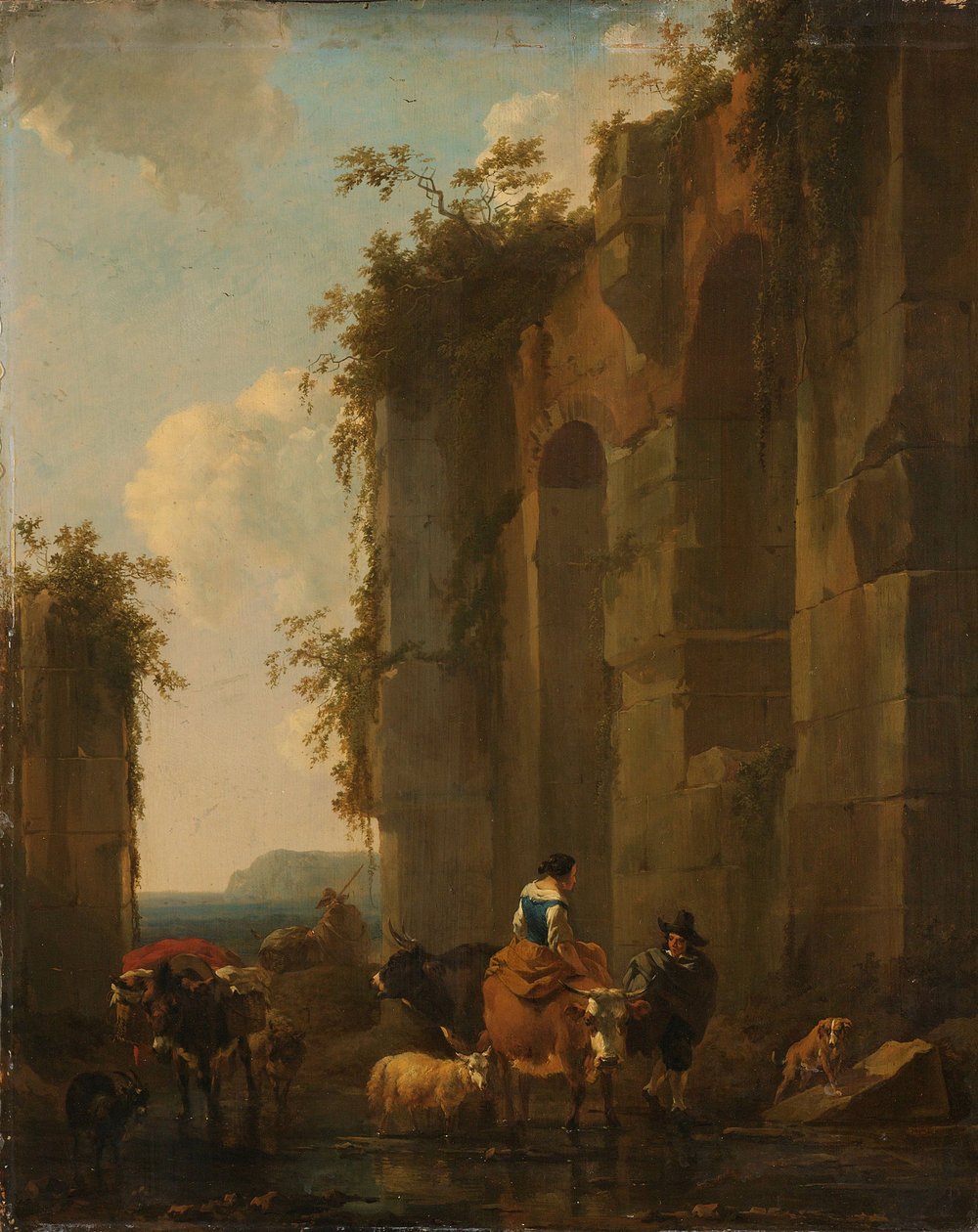 Ruiner i Italien af Nicolaes Pieterszoon Berchem