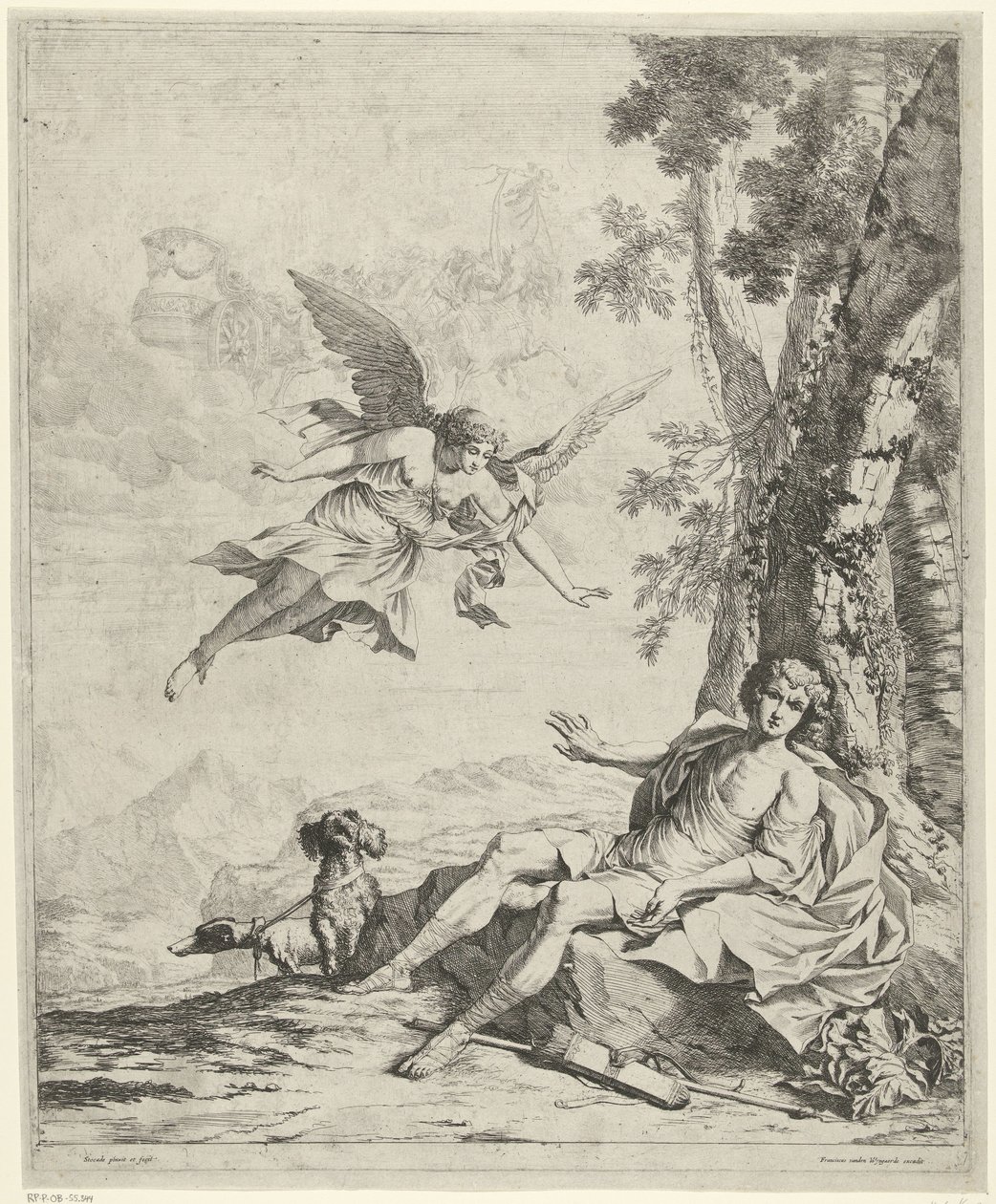 Aurora og Cephalus Tagvogn Cephalus af Nicolaes Van Helt Stockade