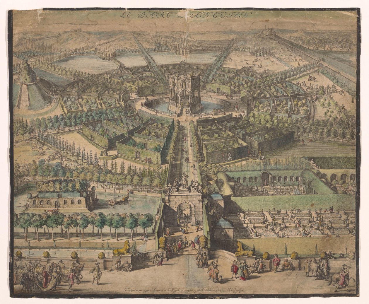 Udsigt over Enghien-parken Le Parc l