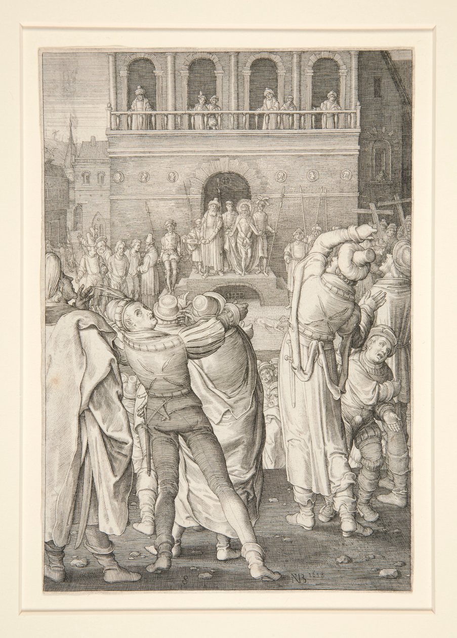 Kristus vist til folket (Passion Series) af Nicolaes de Bruyn