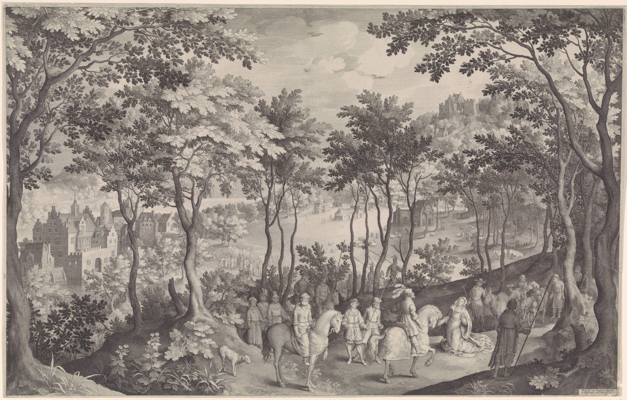 David i Abigail af Nicolaes de Bruyn