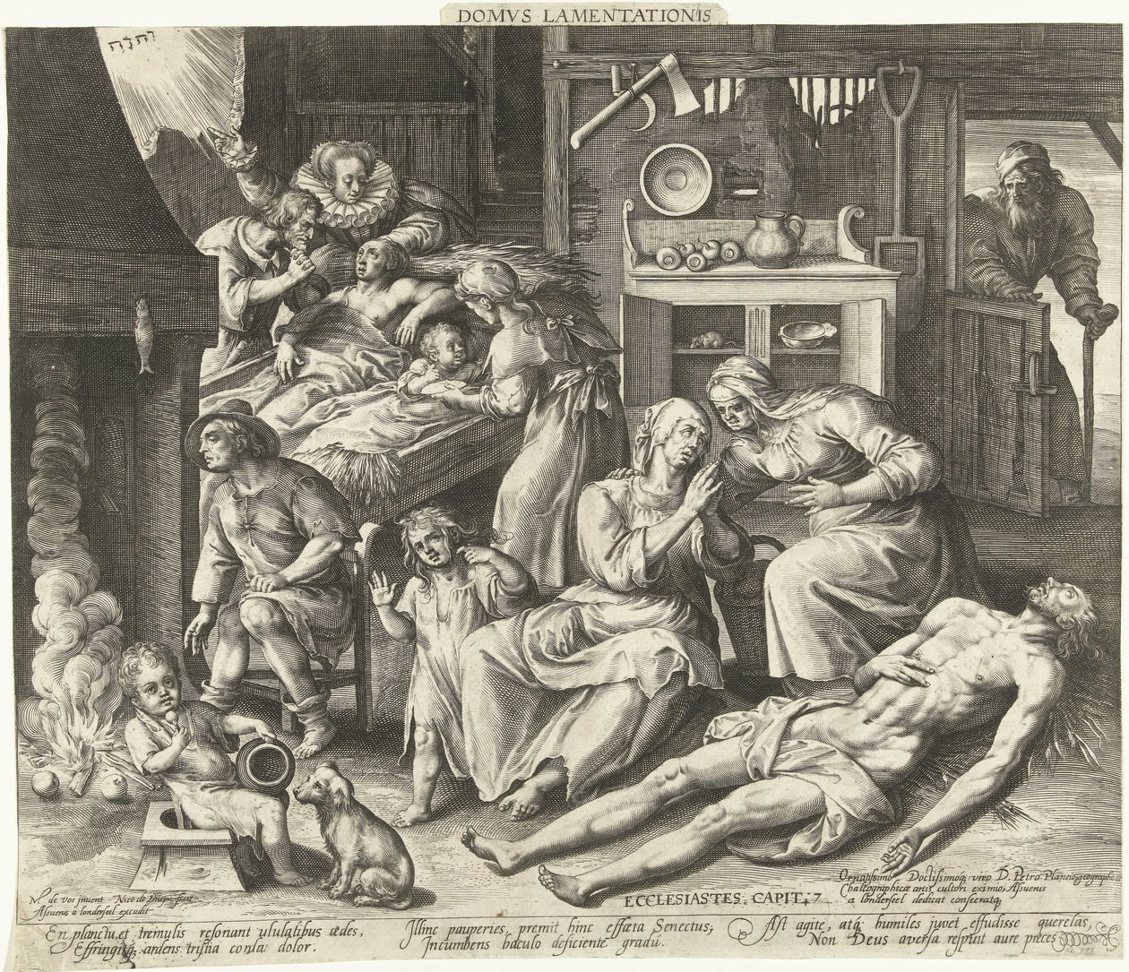 Et hus fuld af sorg Domus Lamentationis (titel på objekt) af Nicolaes de Bruyn